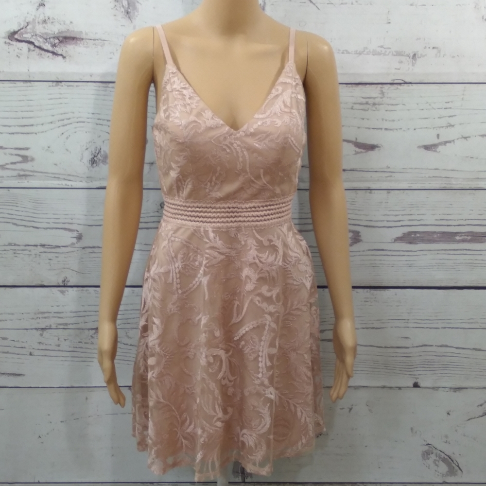 Xtraordinary Spaghetti Strap Embroidered Illusion - Picture 6 of 11